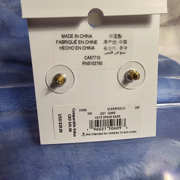 Kate Spade Gold Starfish Earrings, NWT - Picture 4 of 5